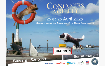 Concours agility des 25 &amp; 26 AVRIL 2026