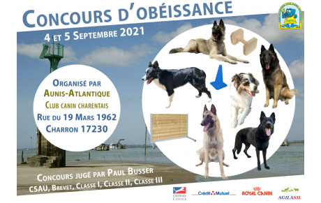 Concours d'Obéissance des 4 &amp; 5 septembre 2021